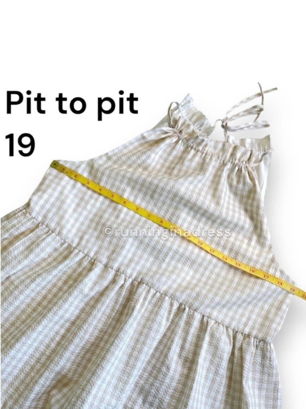 Antonio Melani Juanita Gingham Halter Babydoll Mini Dress 10 NWOT - Picture 10 of 15